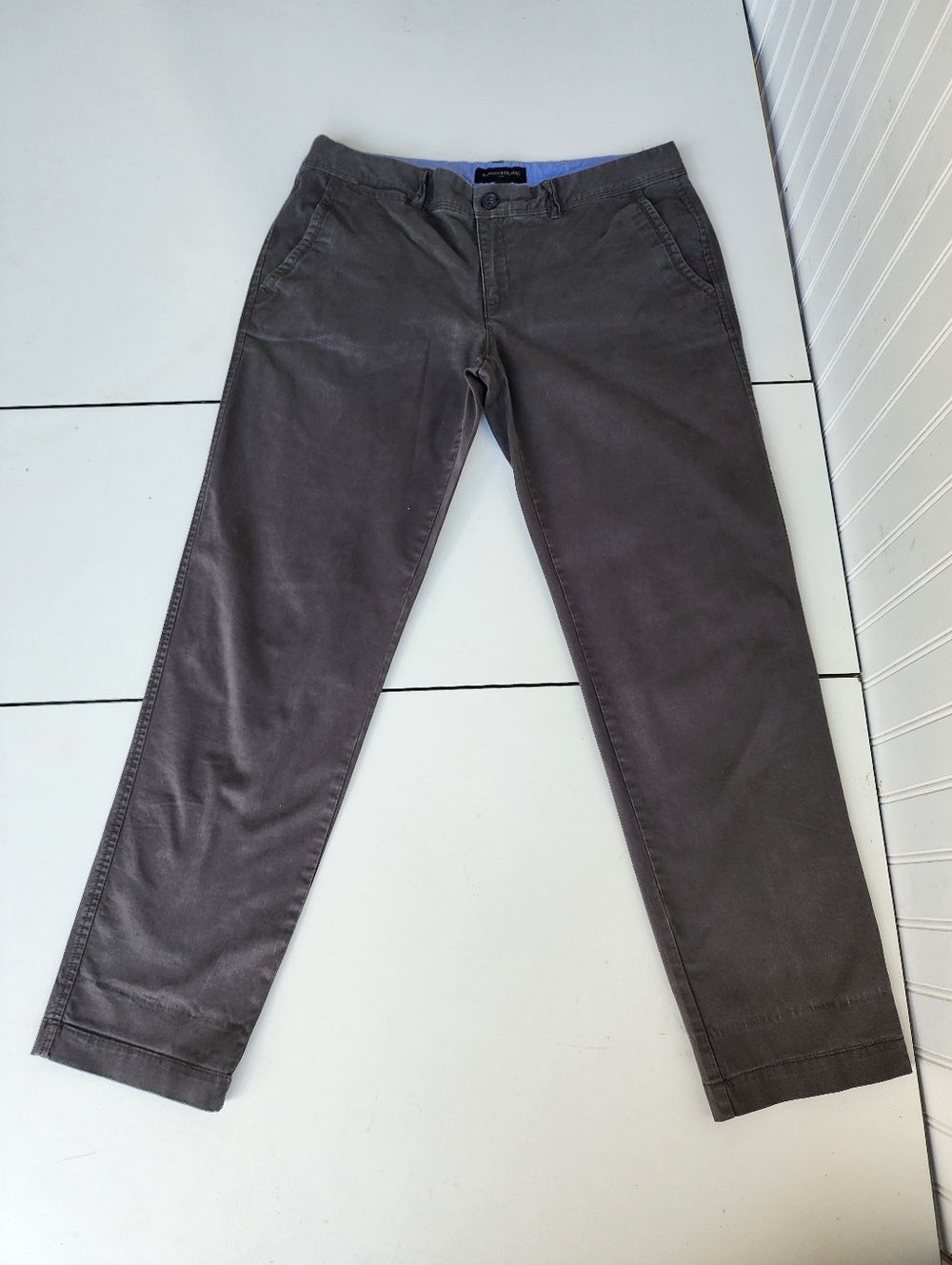 Banana Republic Women’s Sz 6 Casual Pants Brown Gray Cotton Spandex 33x28